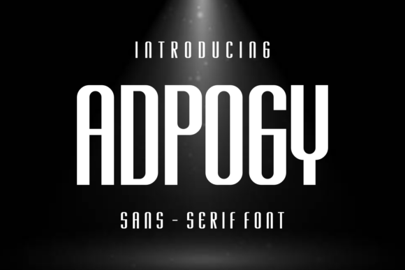 Adpogy: A Cool and Neat Sans Serif Font for Modern Editorial Design