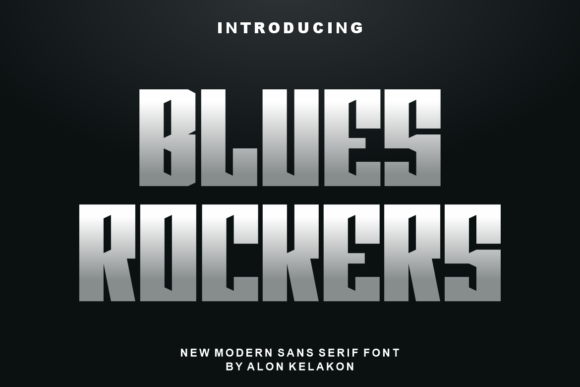 Blues Rockers: A Bold Sans Serif Font for Handmade Labels, Invitations & More
