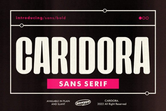 Caridora Font: A Condensed Sans Serif for Modern Web Layouts