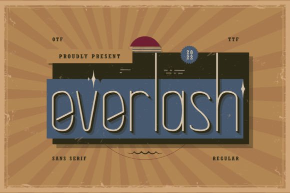 Everlash Font: Vintage Sans Serif for Digital Branding