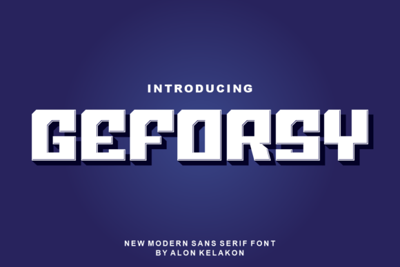 Geforsy: A Bold Sans Serif Font for Modern Brand Visuals