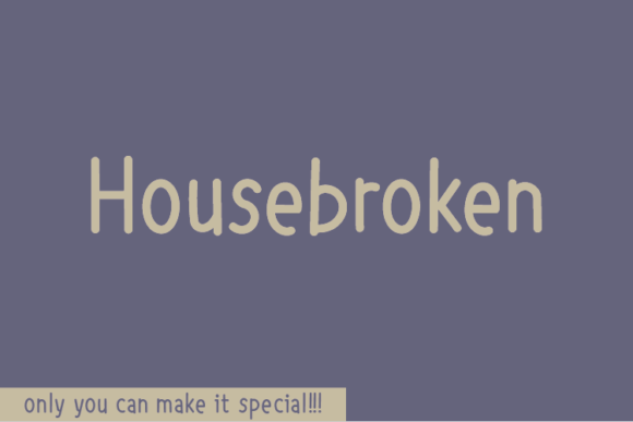 Housebroken: A Natural Sans Serif Font for Modern Branding Projects