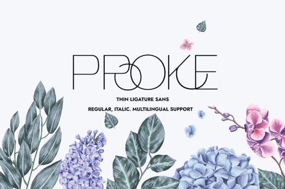 Proke: A Minimalist Sans Serif Font for Elegant Maker Branding